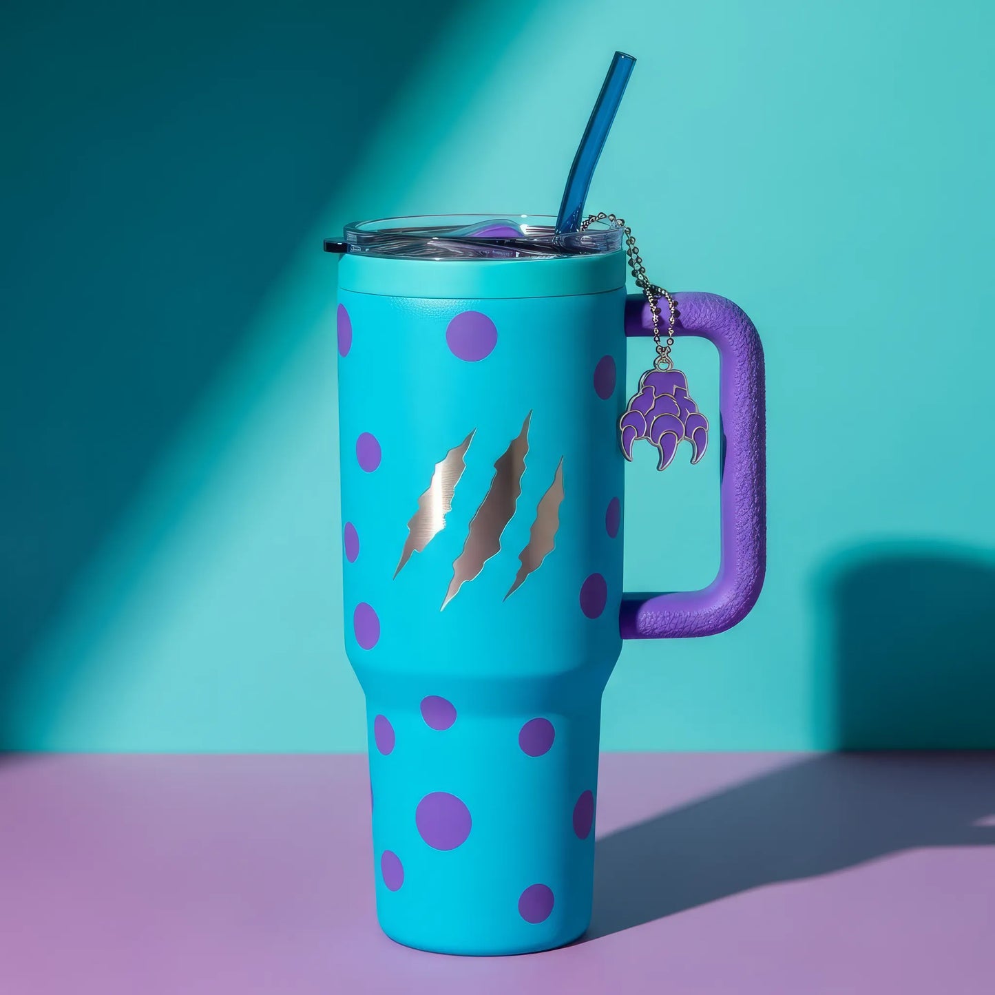 💥 Copo Térmico Sulley Monstro Azul 1,15 L + Pingente Brinde