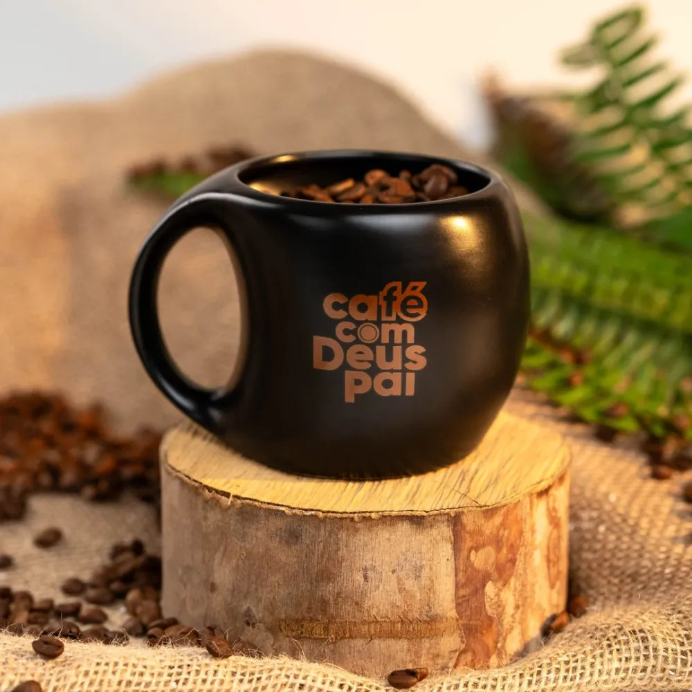 Caneca Café com Deus Pai – 350ml