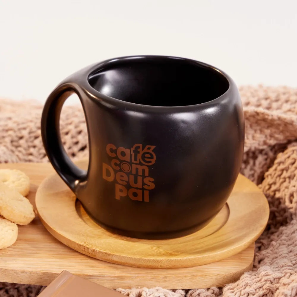 Caneca Café com Deus Pai – 350ml