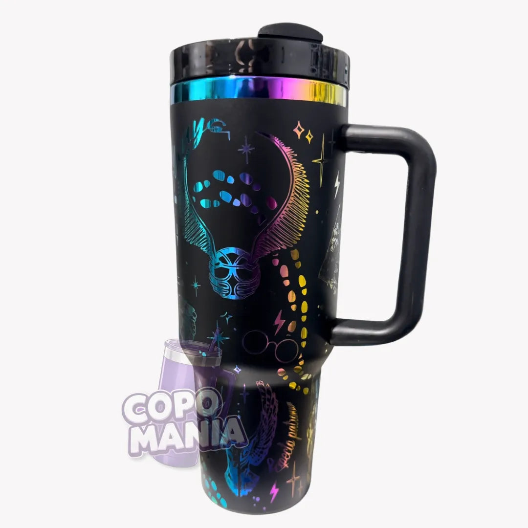 Copo Térmico 1L Harry Potter Oficial Preto + Brinde