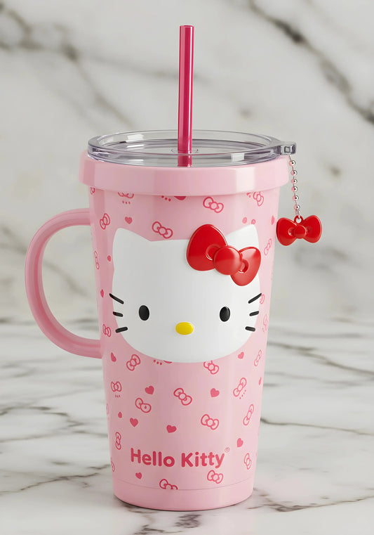 Copo Térmico + Pingente Hello Kitty 1,15L