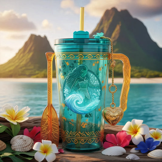 🌺 Copo Térmico Moana Coração do Oceano | 1,15 L
