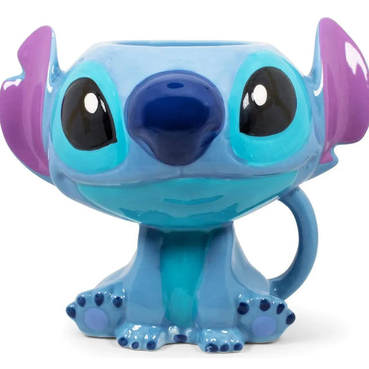 🌺 Caneca 3D Stitch – Disney Lilo &amp; Stitch 450ml